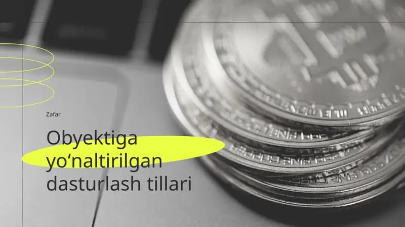Obyektga yoʻnaltirilgan dasturlash tillari