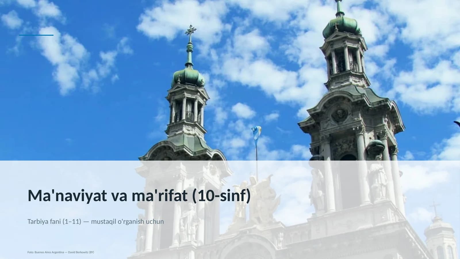 Ma'naviyat va ma'rifat (10-sinf)