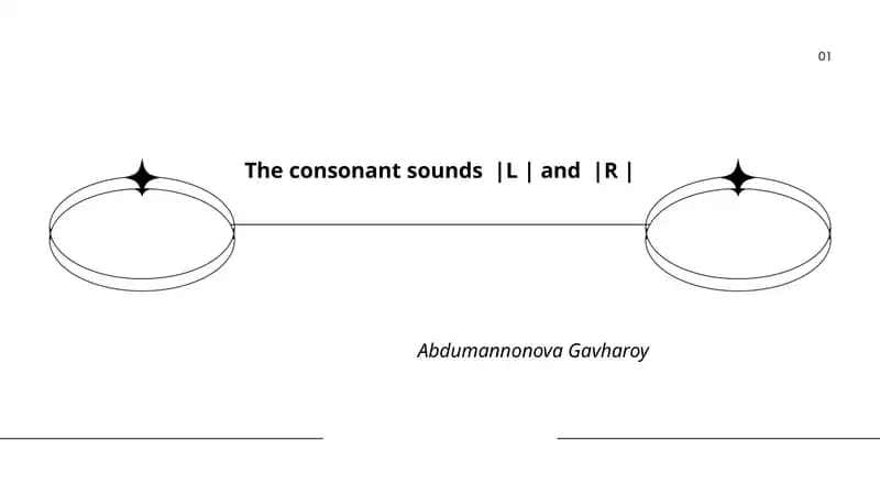 The consonant sounds |L | and |R |