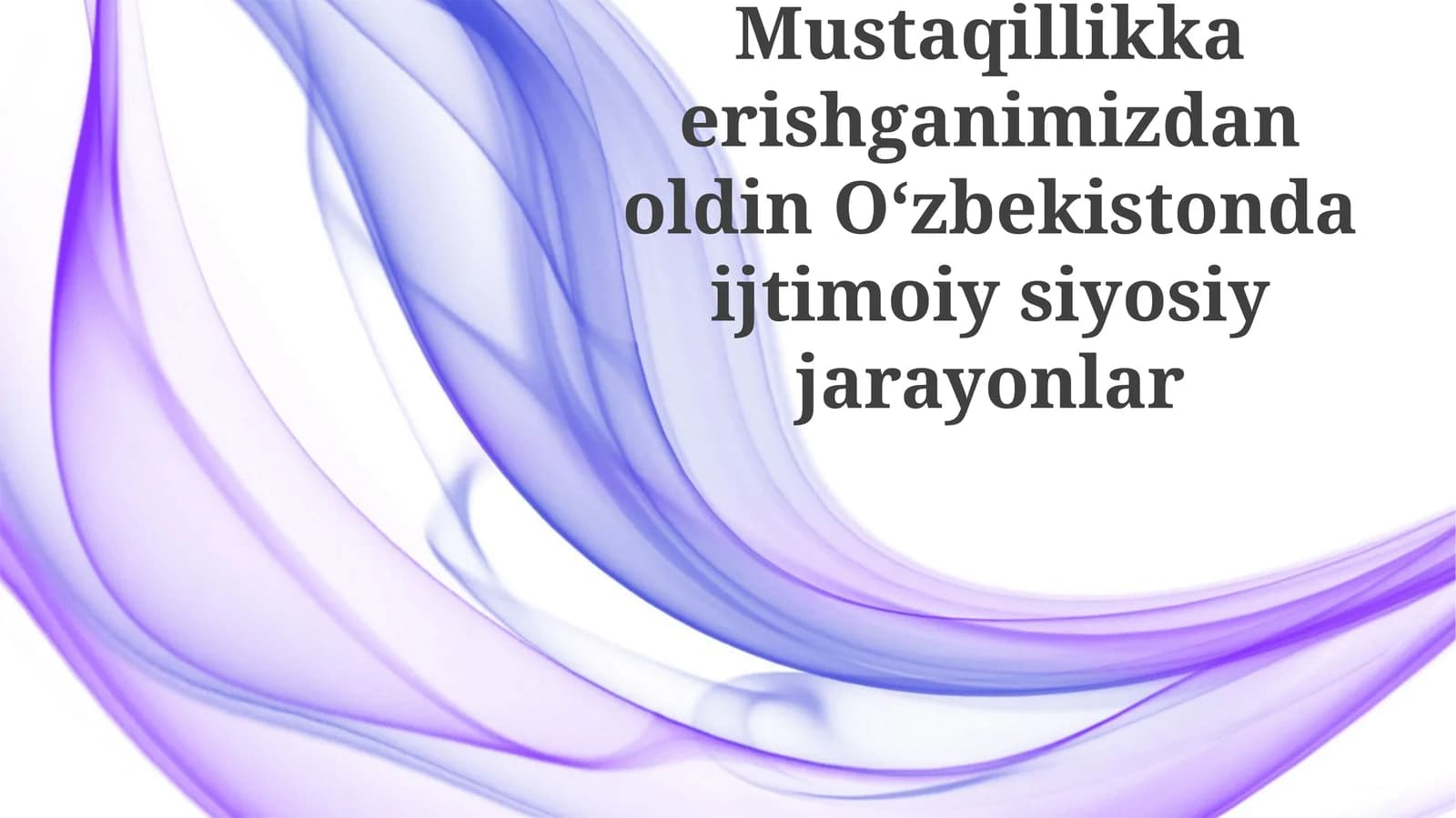 Sovetgacha Oʻzbekiston: Anʼanaviy Ijtimoiy va Siyosiy Tuzuvlar