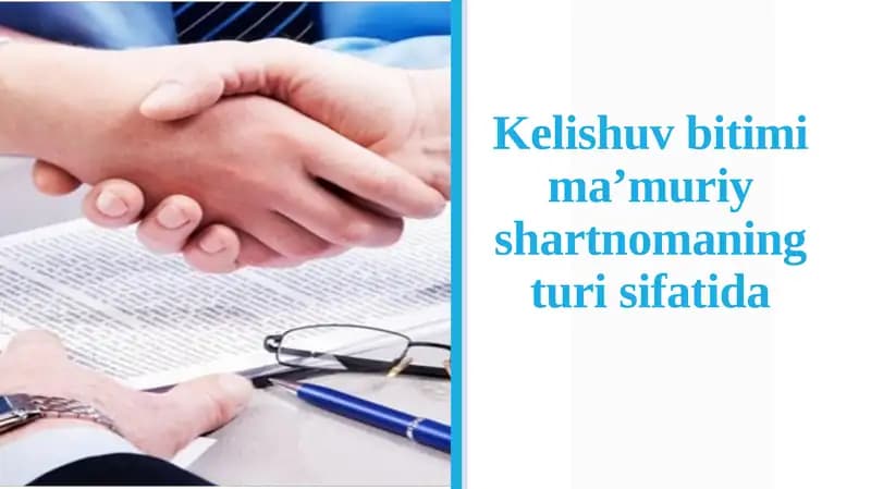 Ma’muriy Shartnomalar