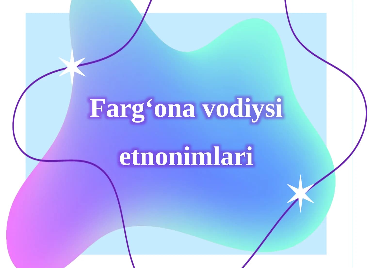 Farg‘ona vodiysi etnonimlari