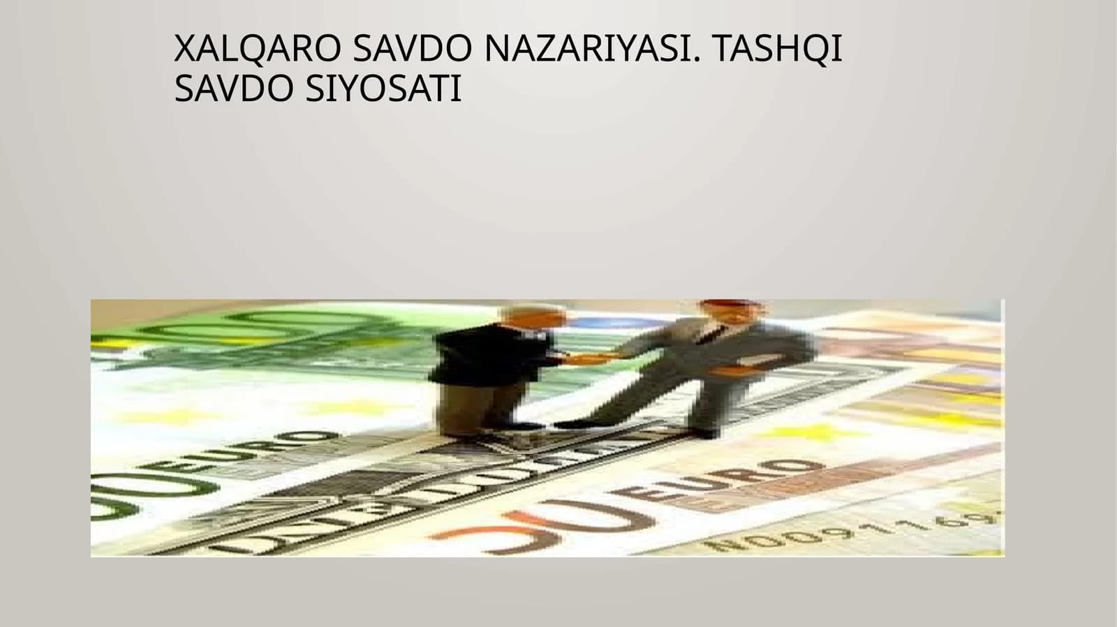 Xalqaro savdo nazariyasi