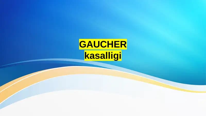 Gaucher kasalligi