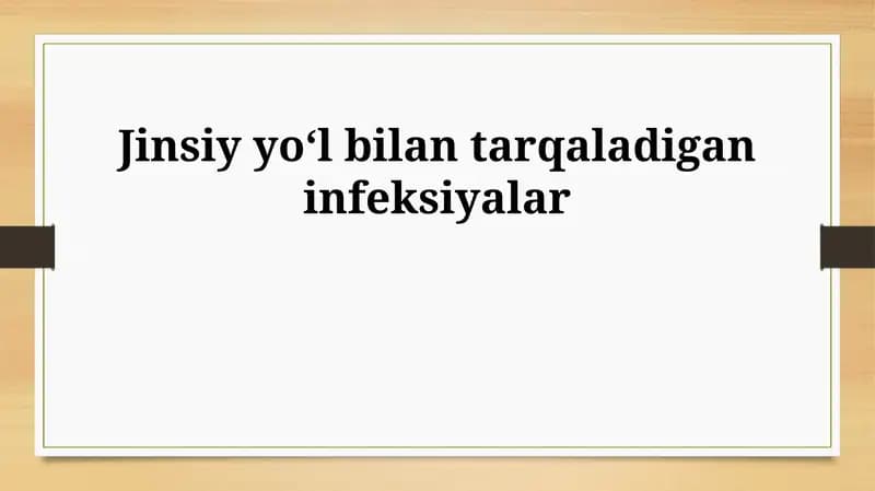 Jinsiy yoʻl bilan tarqaladigan infeksiyalar