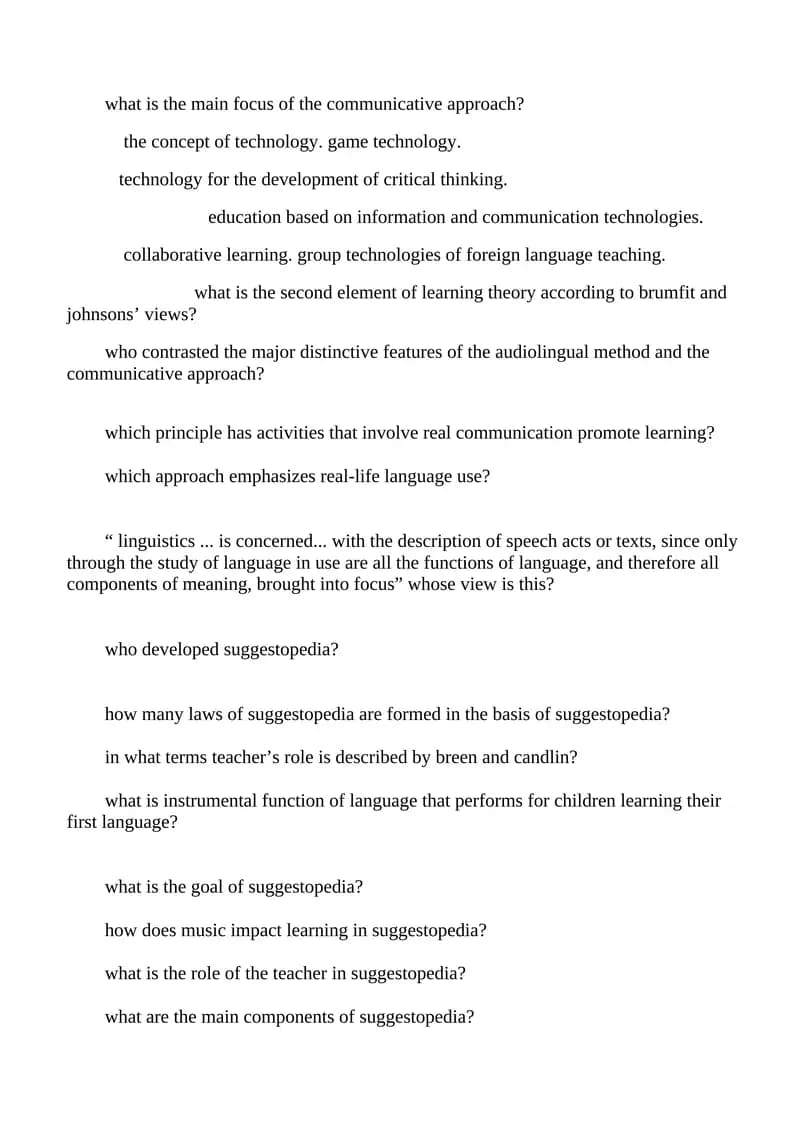 Communicative Approach