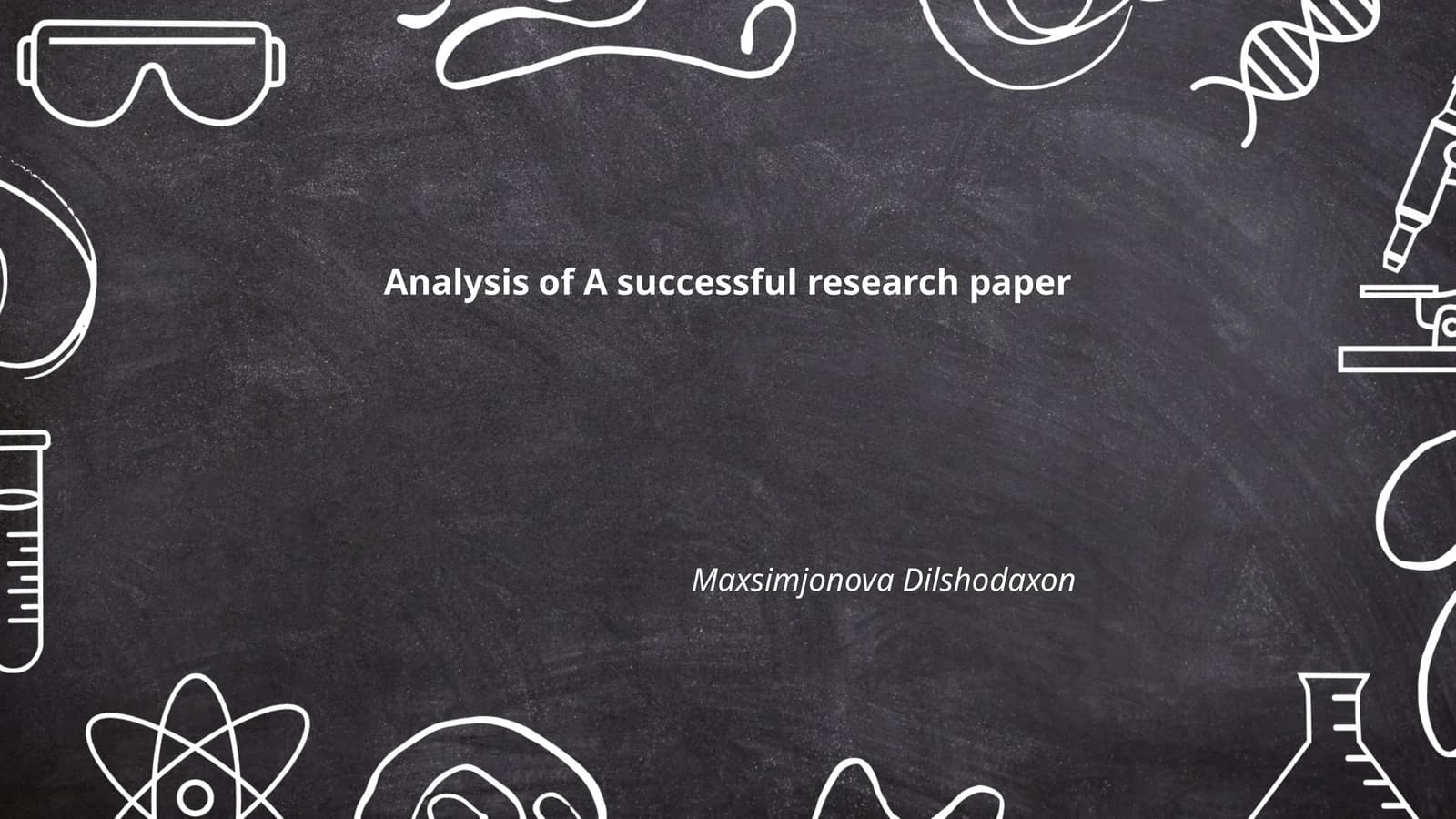 Analysis of A successful research paper