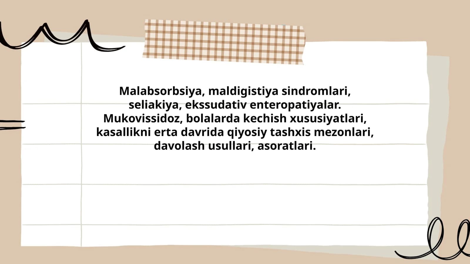 Maldigistiya sindromlari