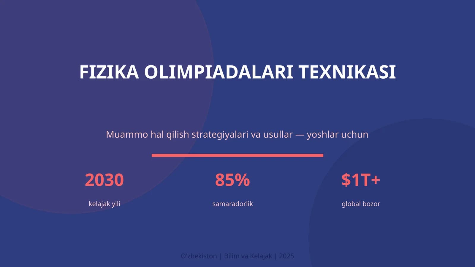 FIZIKA OLIMPIADALARI TEXNIKASI