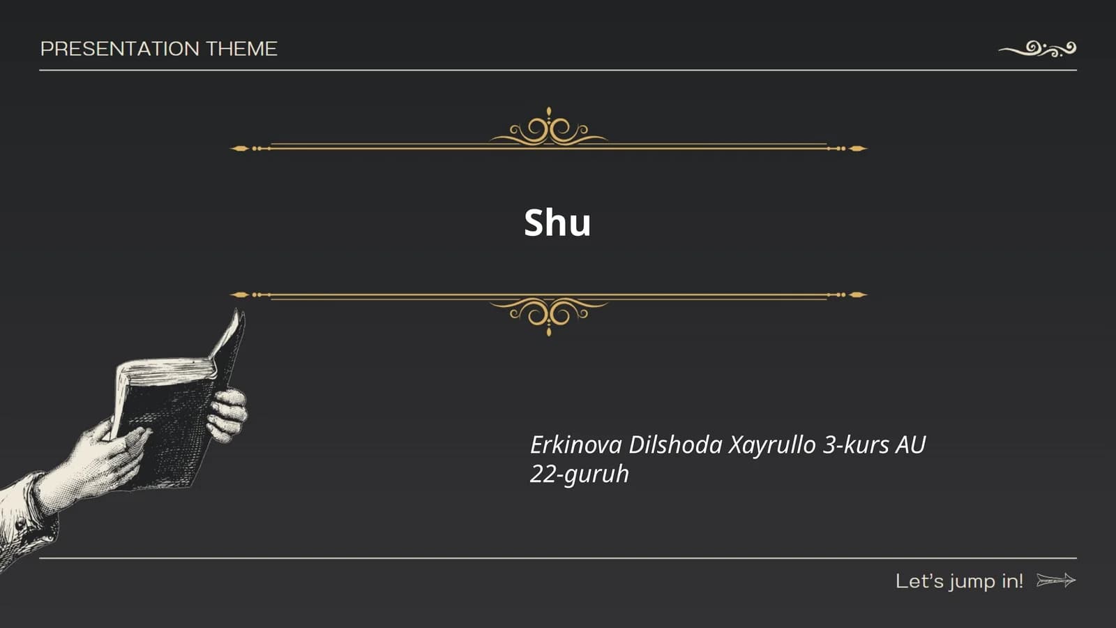 Shu so'zi ma'nosi
