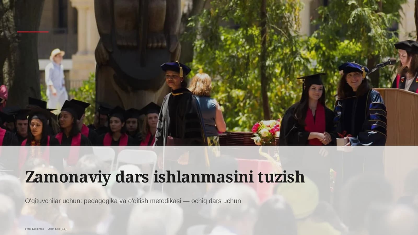Zamonaviy dars ishlanmasini tuzish