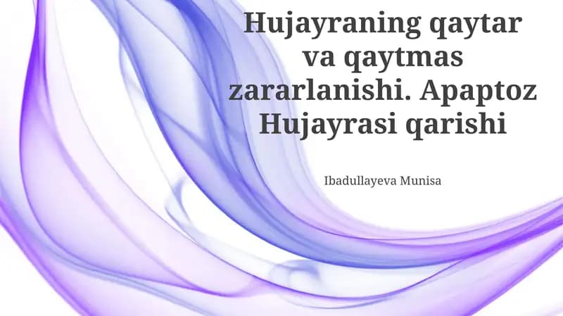 Hujayraning qarishi: Nazariyalar