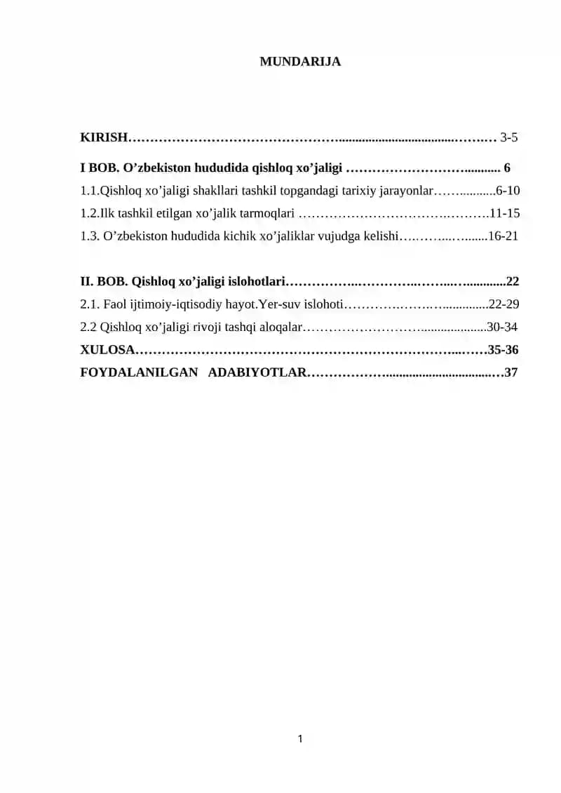 Qishloq xo’jaligi