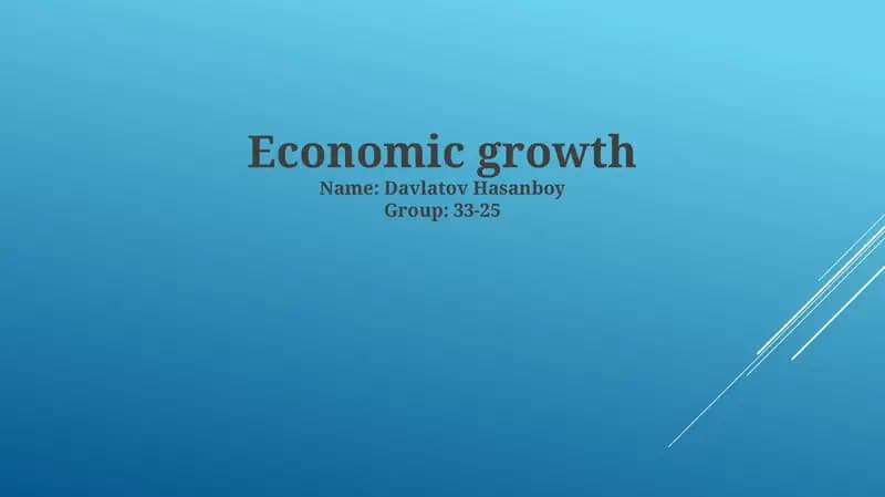 Understanding Economic Growth