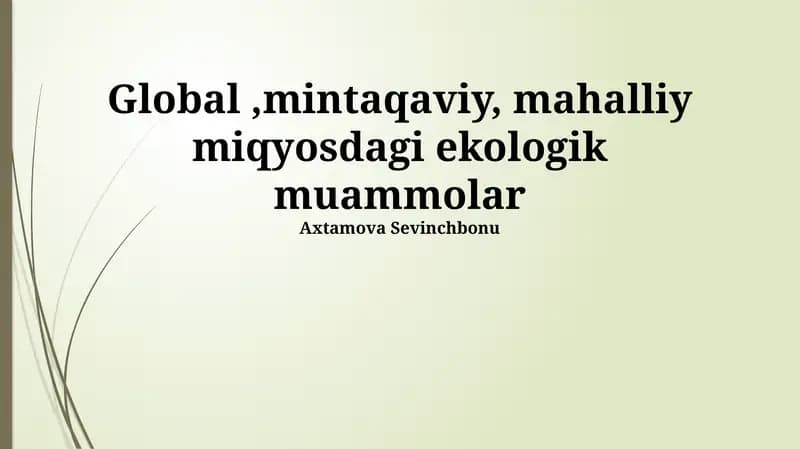 Suv Tanqisligi
