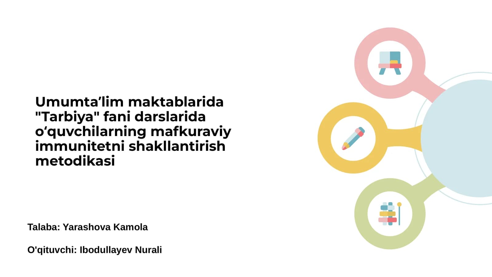 Tarbiya fani va uning maqsadlari