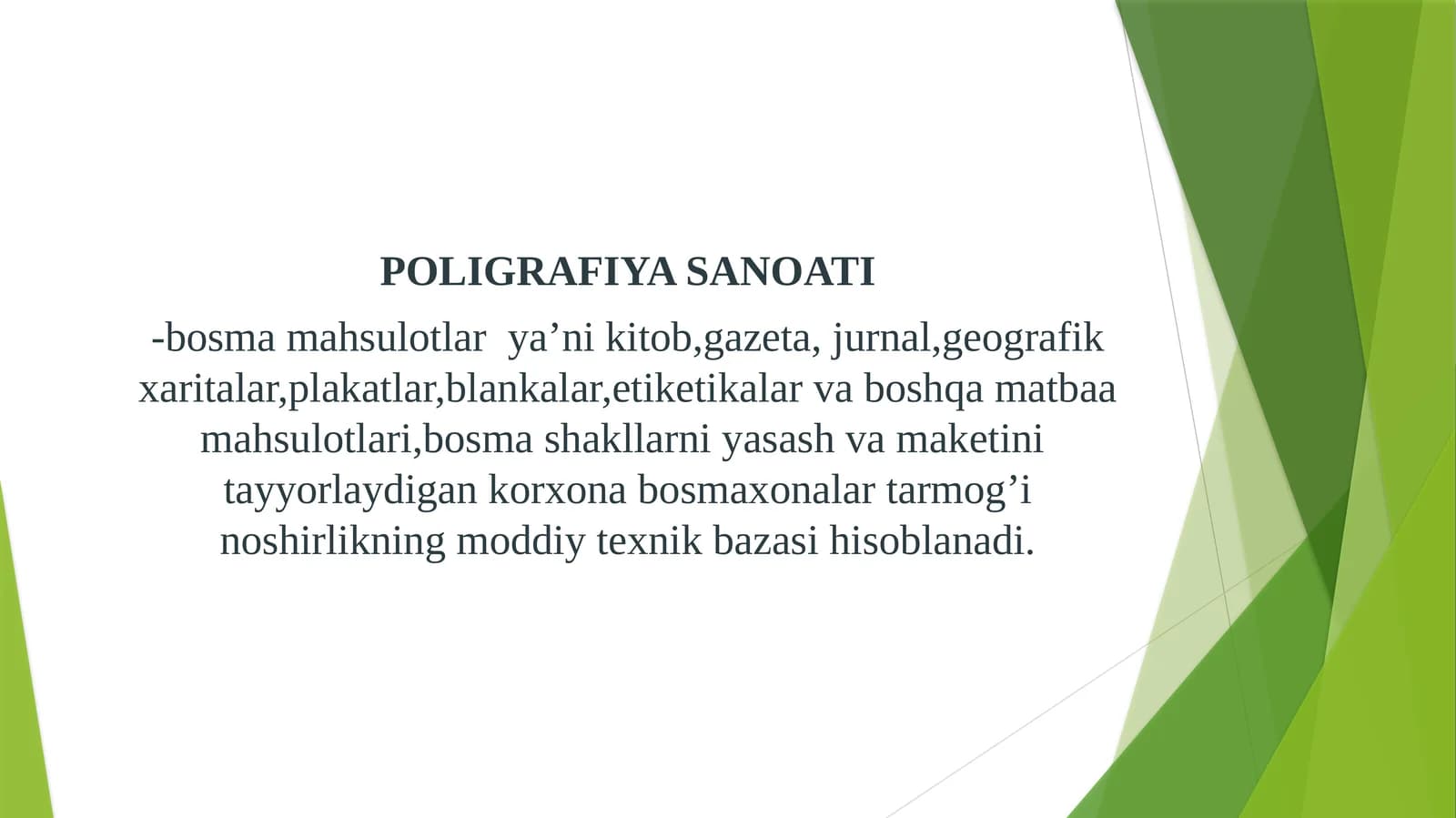 POLIGRAFIYA SANOATI