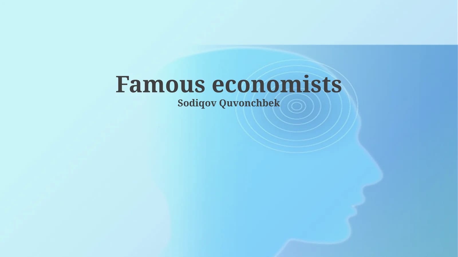 Famous economists
