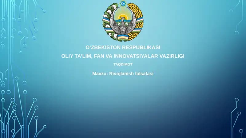 Rivojlanish Falsafasi