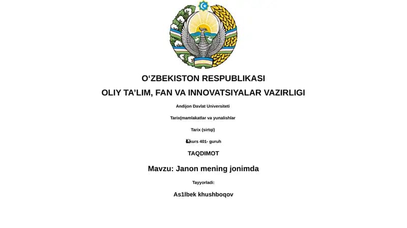 Janon mening jonimda
