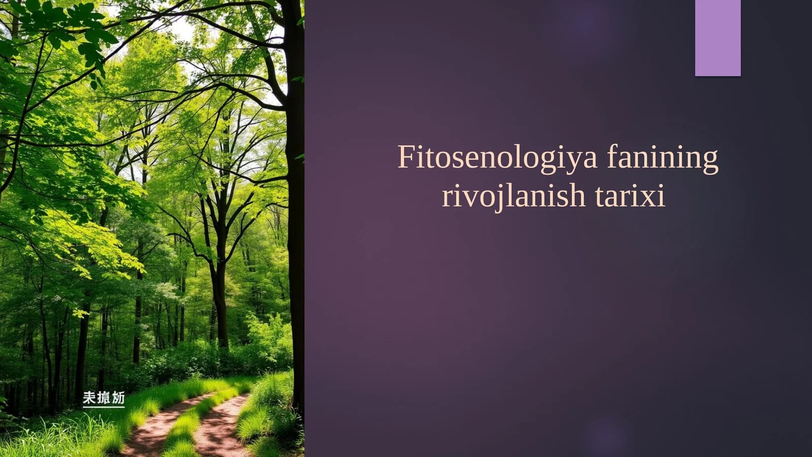 Fitosenologiyafanining rivojlanishi tarixi