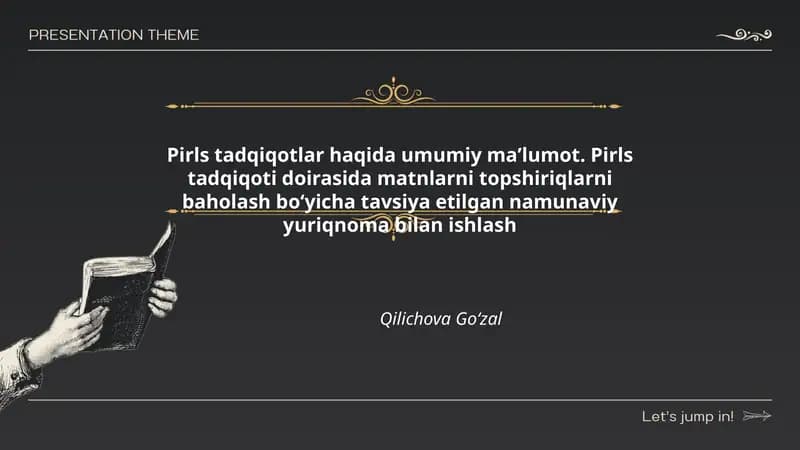 Pirls tadqiqotlar