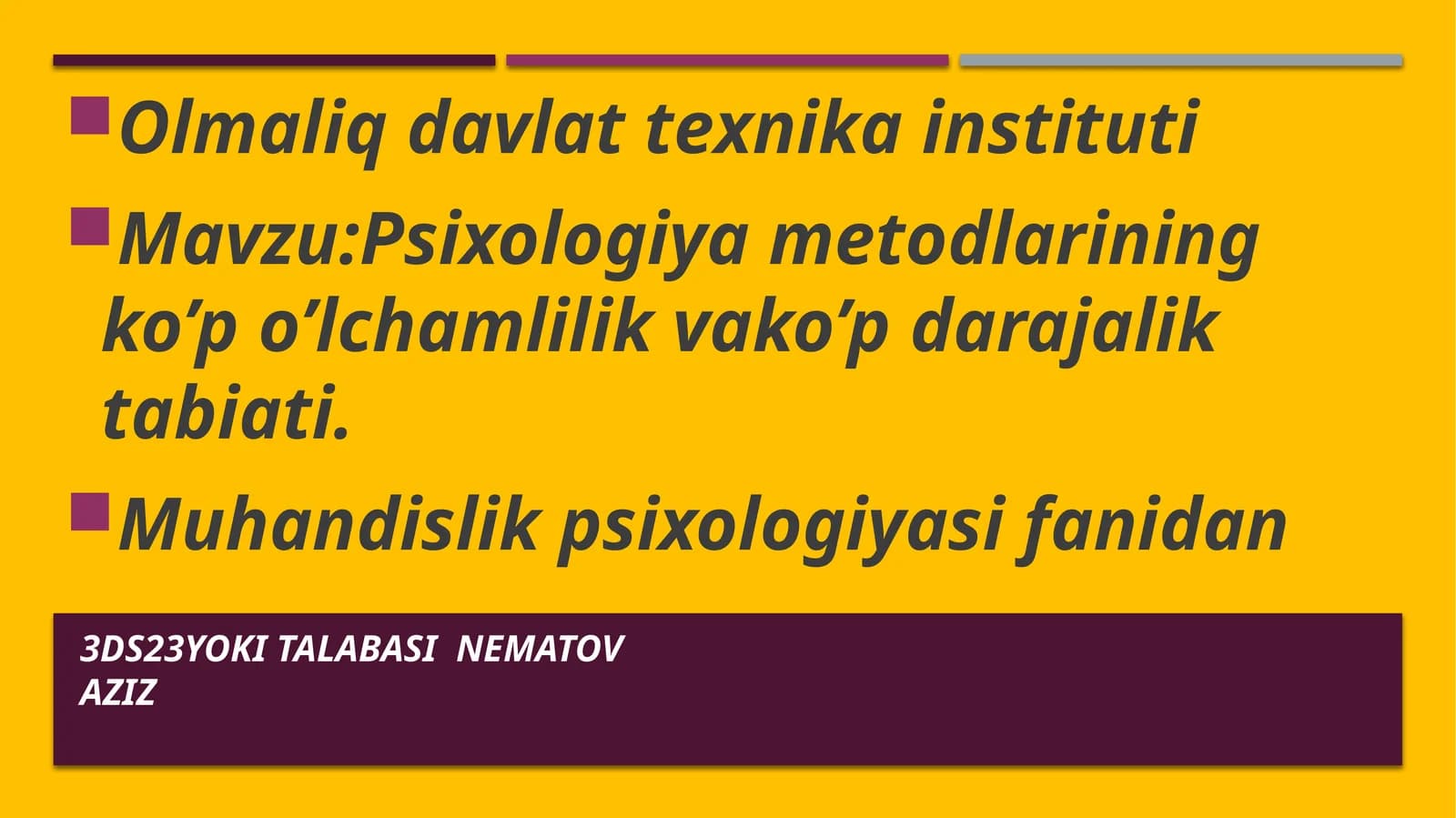 Psixologiya metodlari