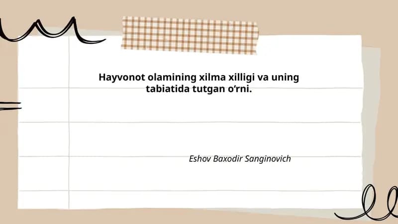 Hayvonot xilma-xilligi