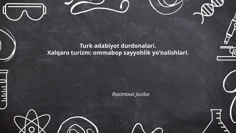 Turk adabiyot durdonalari