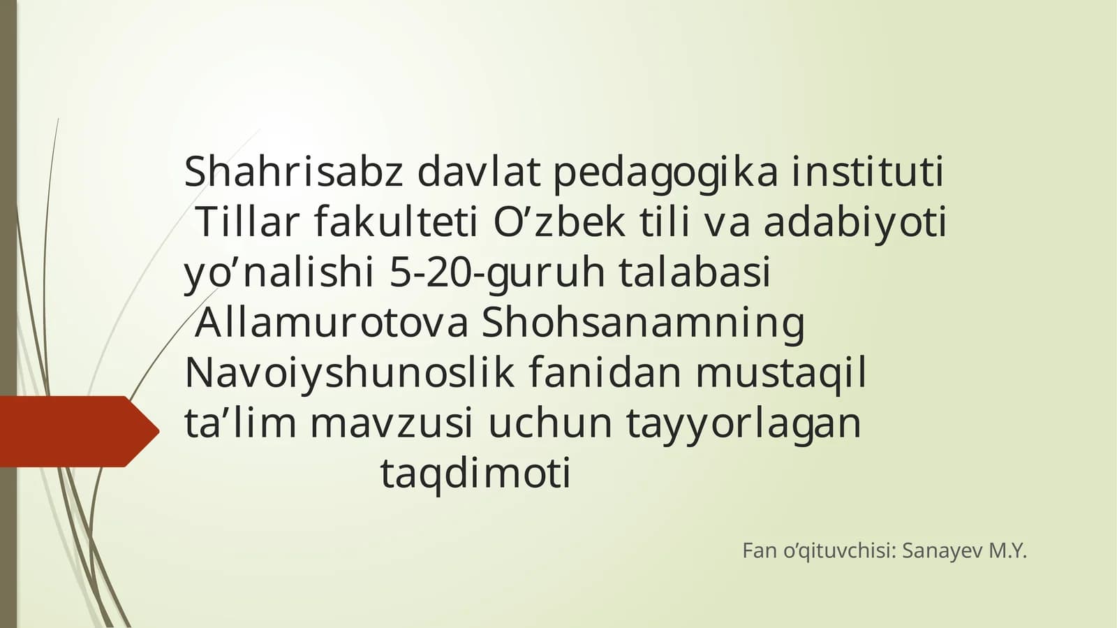 Navoiyning diniy mavzudagi asarlari