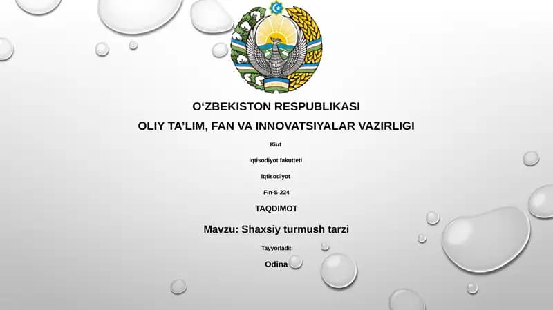 Turmush tarzi asoslari