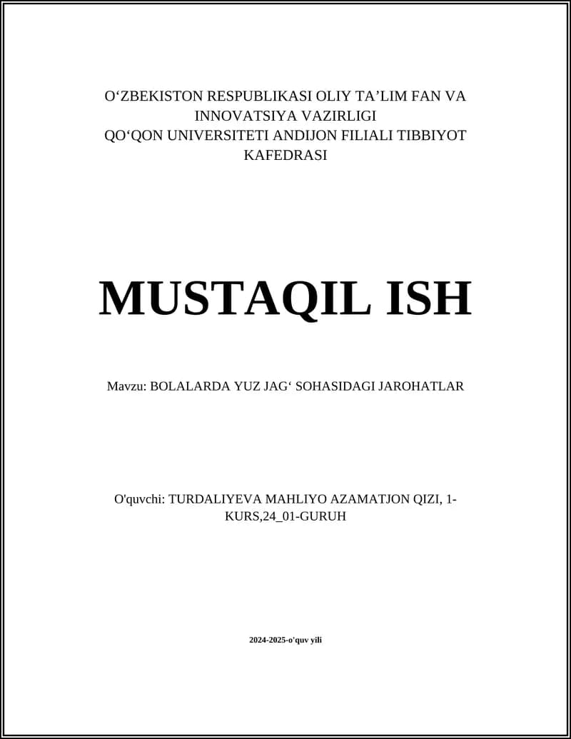 Bolalarda tish jarohatlari
