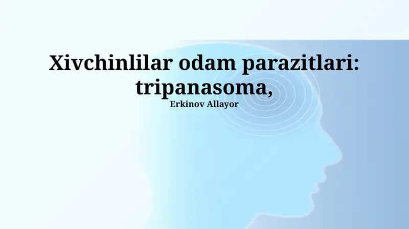 Xivchinlilar odam parazitlari