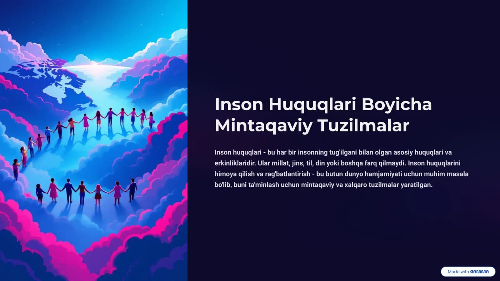 Inson Huquqlari Boyicha Mintaqaviy Tuzilmalar