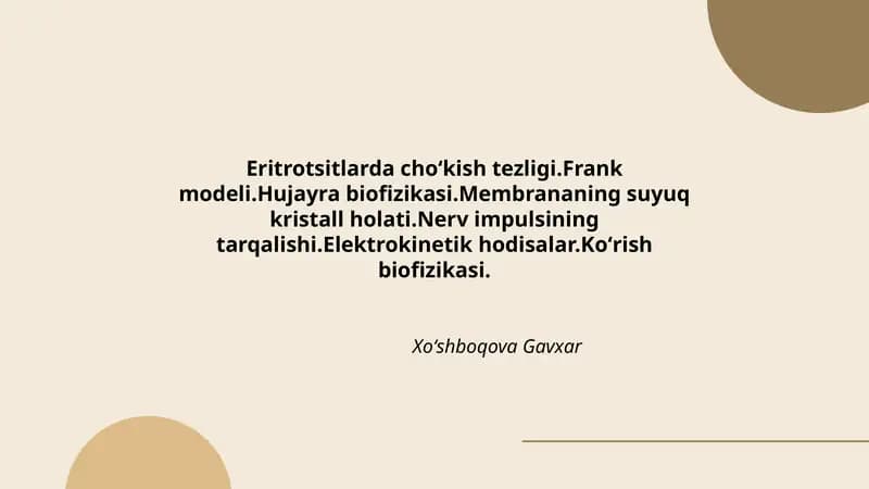 Hujayra biofizikasi