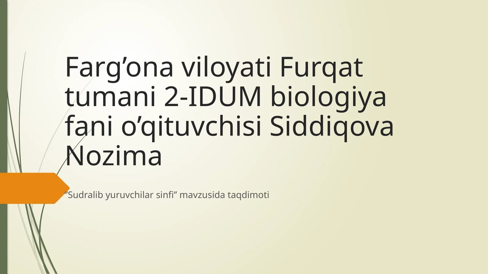 Sudralib yuruvchilar sinfi