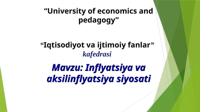 Inflyatsiyavaaksilinflyatsiyasiyosati