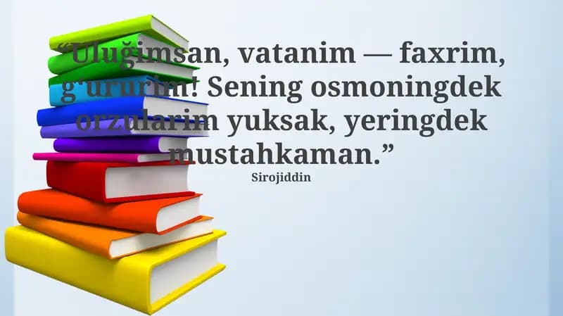 O'z Vatanim – Ulu G'ururim
