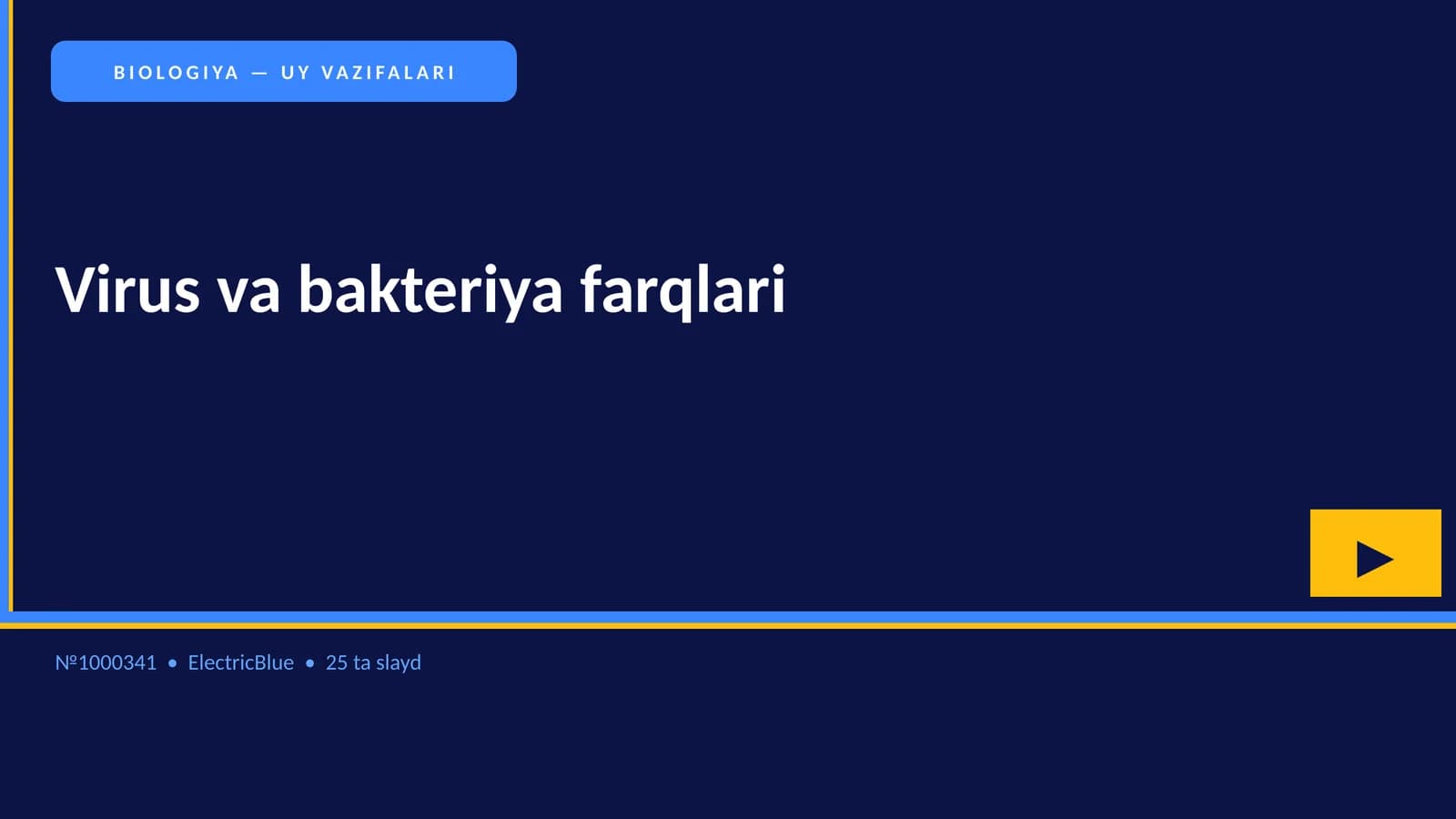 Virus va bakteriya farqlari