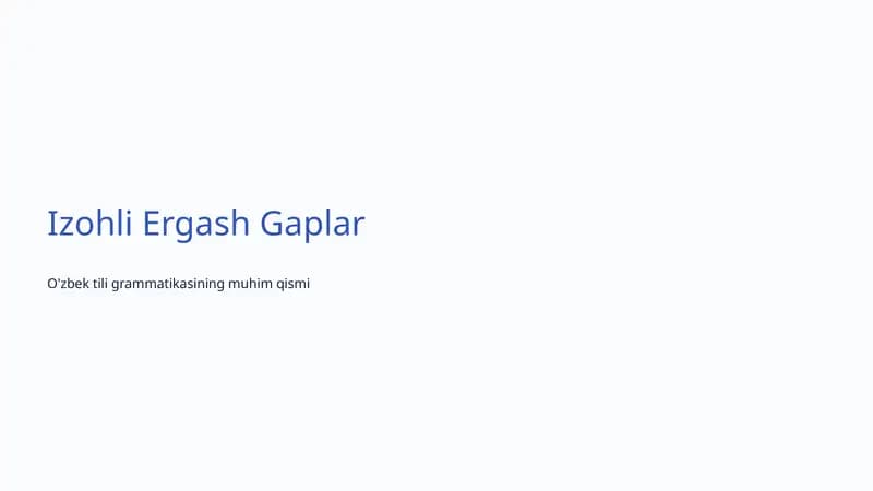 Izohli Ergash Gaplar