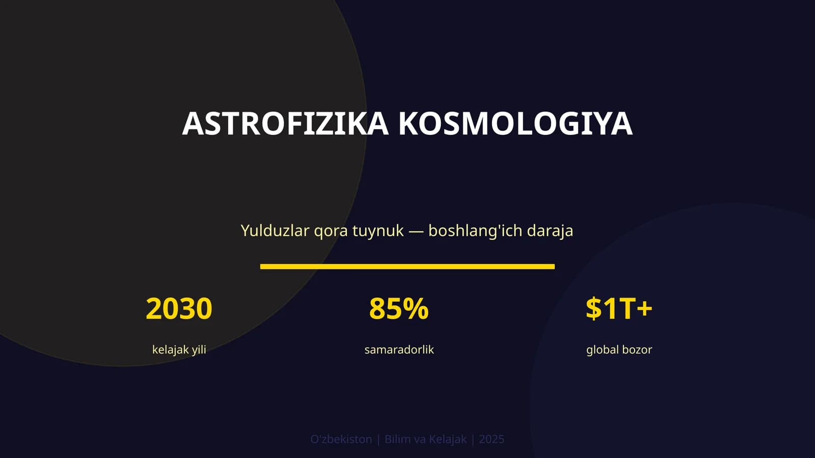 ASTROFIZIKA KOSMOLOGIYA