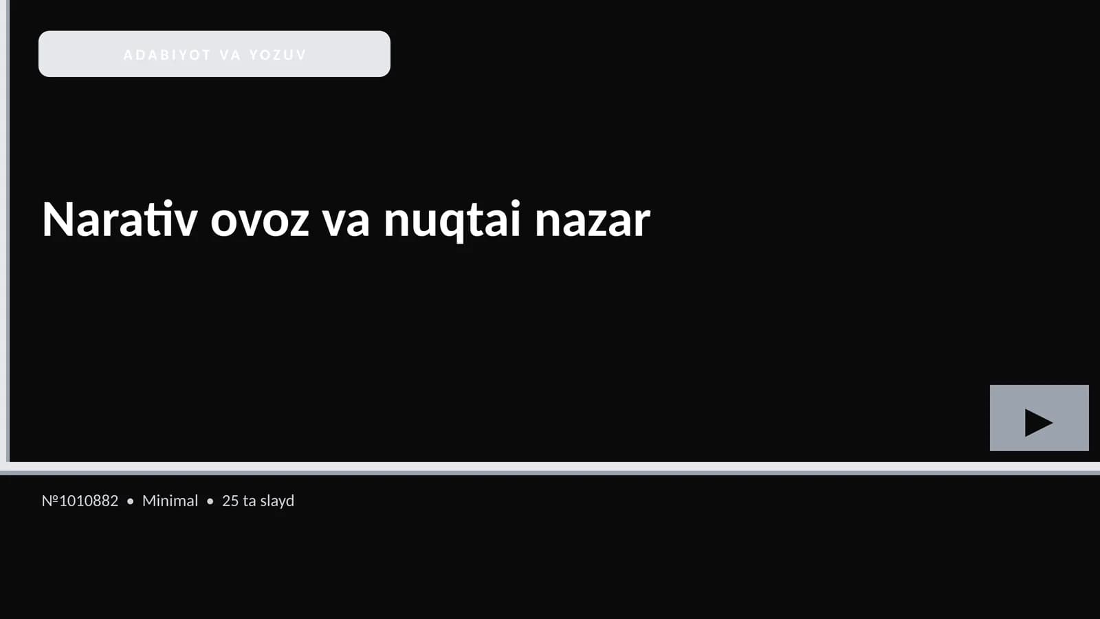 Narativ ovoz va nuqtai nazar