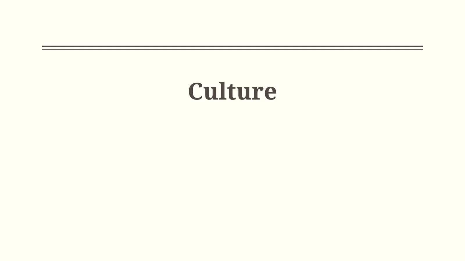 Dimensions of Culture
