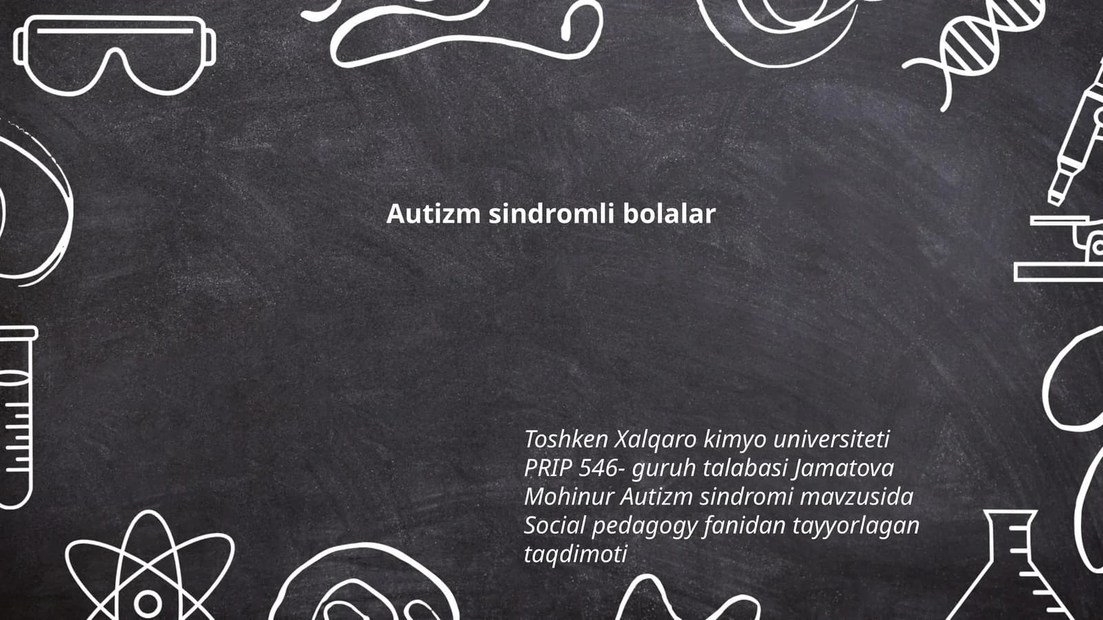 Autizm sindromli bolalar