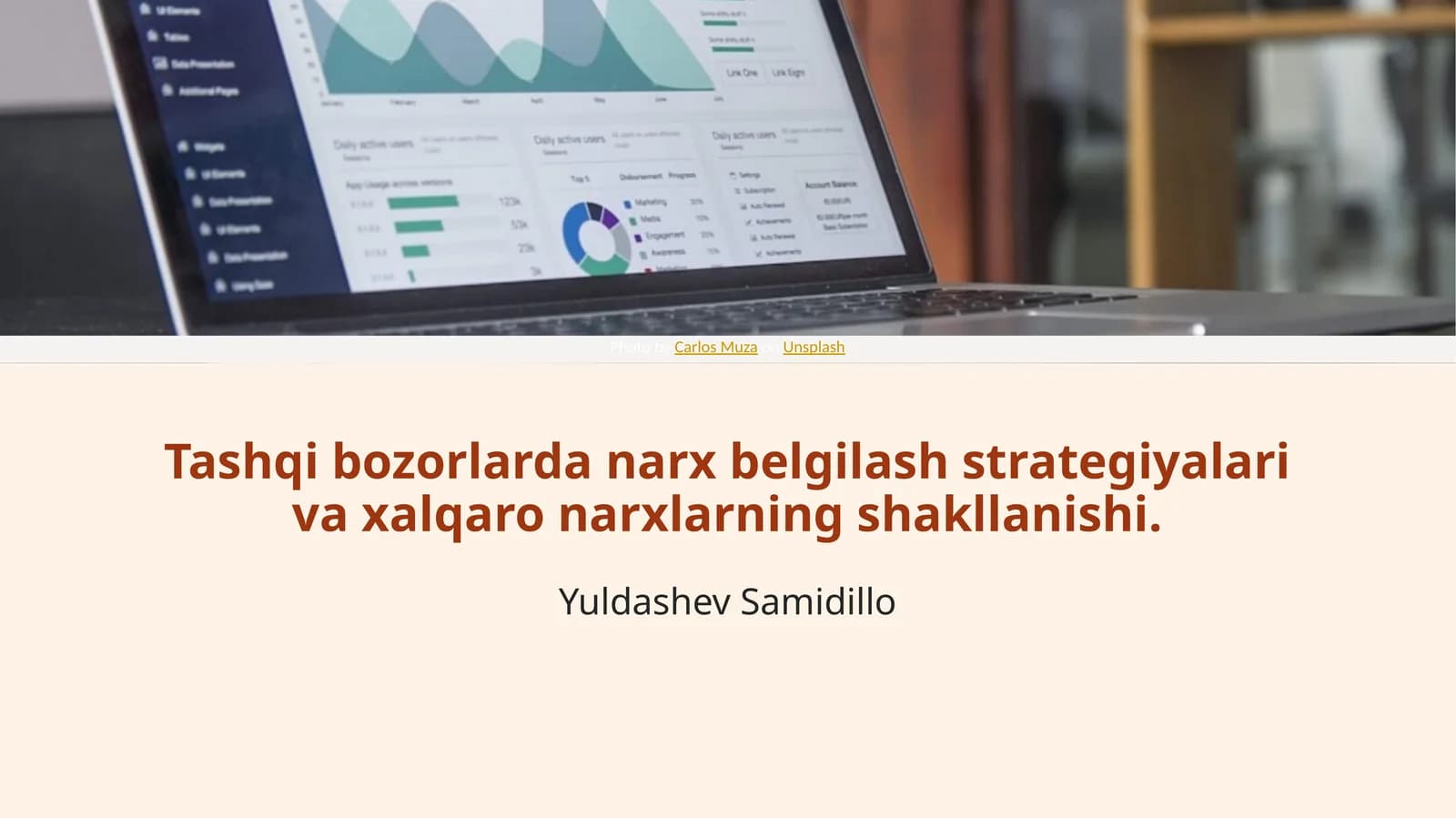 Xalqaro bozorlarda narx belgilash