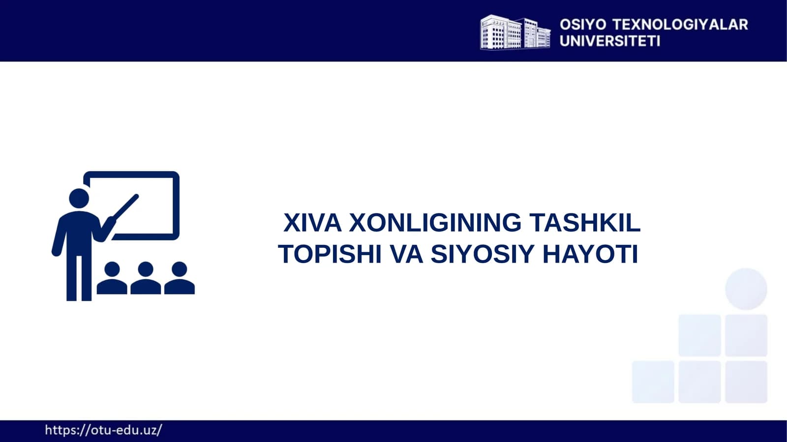 XIVA XONLIGINING TASHKIL TOPISHI VA SIYOSIYHAYOTI