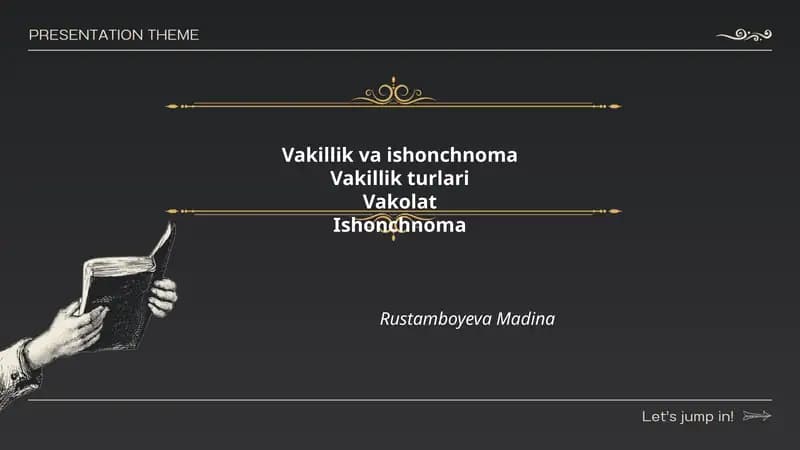 Vakillik va ishonchnoma