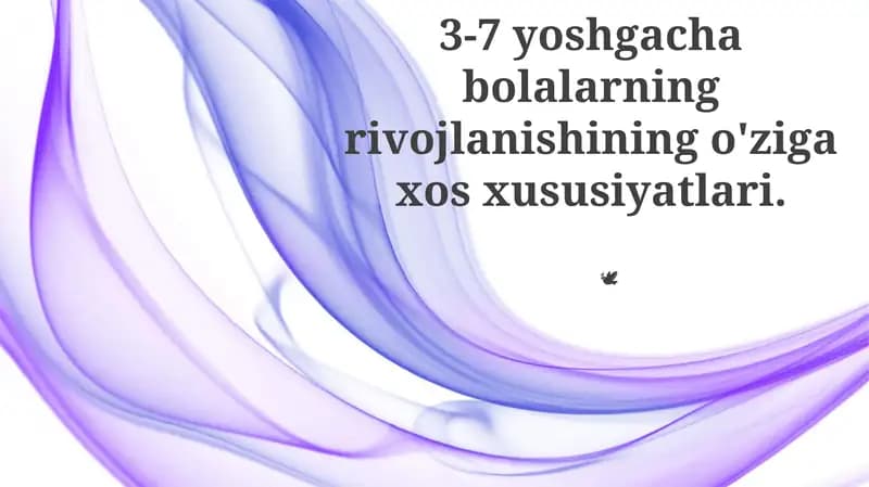 Bolalar rivojlantirish