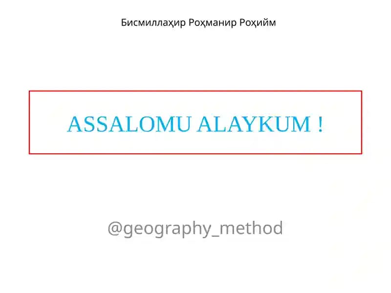Tabiiygeografiko‘lkalari
