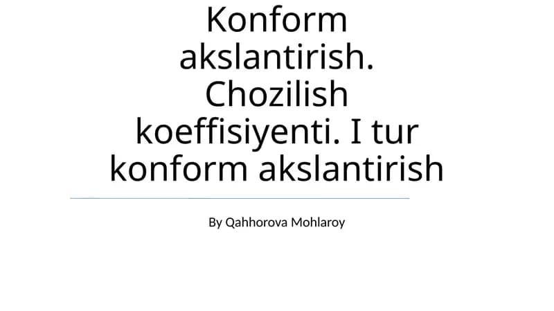 Choʻzish Koeffitsienti
